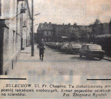 Postój taksówek na ul. Chopina