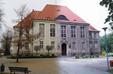 Rektorat uczelni w latach 90-ych i obecnie