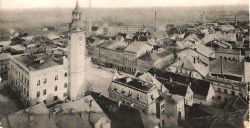 Widok z góry na rynek
