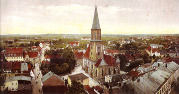 Dawna panorama miasta w kolorze