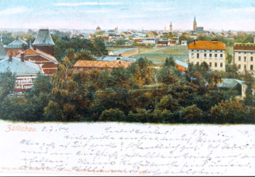 Panorama Zullichau w kolorze