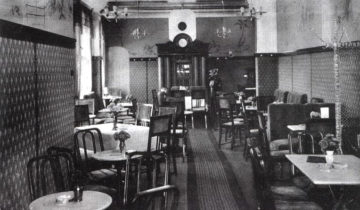 Wnętrze jednej z przedwojennych restauracji w Zullichau