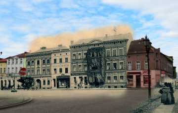 Północna pierzeja rynku kiedyś i obecnie