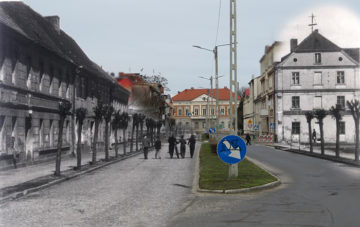 Ulica 1 Maja wygląd tuż po wojnie vs. obecnie