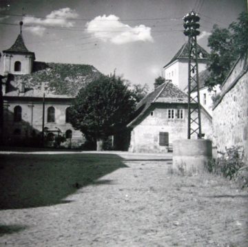 Zbór i zamek - widok z ul. Magazynowej