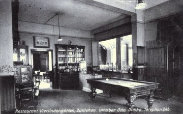 Restauracja Vierlindengarten pana Otto Dimke