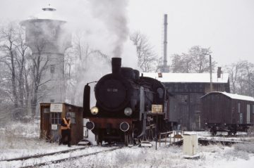 Lokomotywa Ok1-359 w sulechowskiej parowozowni