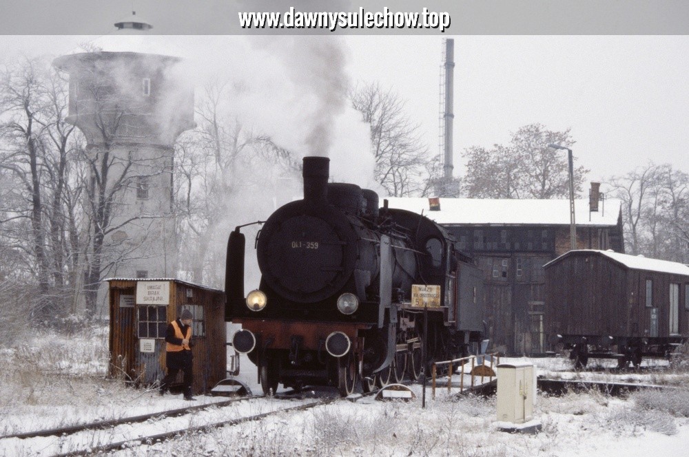 Lokomotywa Ok1-359 w sulechowskiej parowozowni