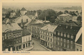 Fragment miasta widoczny z wieży ratuszowej