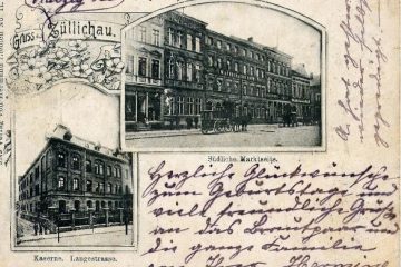 Południowa strona rynku i budynek koszar