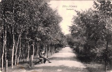 Park miejski w dawnej szacie
