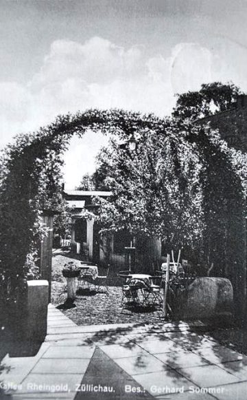 Ogródek kawiarni Rheingold