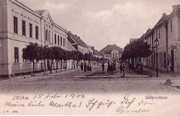 Przedwojenna ulica Schloss Strasse