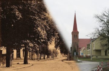 Ulica Odrzańska kiedyś i obecnie